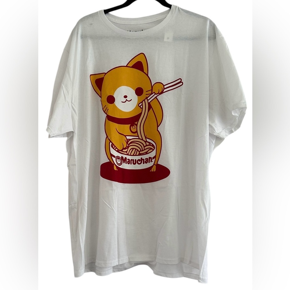 Maruchan Ramen Noodle Cat Graphic Tee Unisex Size XXL